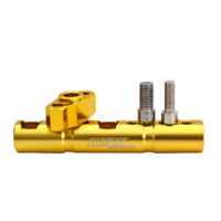 BASE ESPEJO DORADO BARRA INSTALACION MOTO IR9601