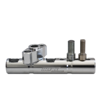 BASE ESPEJO PLATA BARRA INSTALACION MOTO IR9601