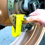 CANDADO SEGURIDAD ANTIRROBO MOTO NEON AMARILLO