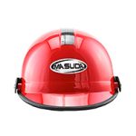 CASCO 1/2 CACHUCHA ABS CALIDAD ISO ROJO