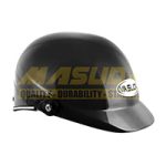 CASCO 1/2 CACHUCHA ABS CALIDAD ISO NEGRO BRILLO