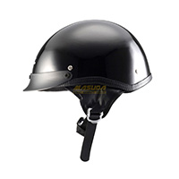 CASCO P/MOTO CHOPER DOT IR-150 NEGRO BRILLO L