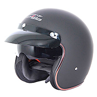 CASCO 3/4 CHOPER NEGRO MATE M IRON RACING