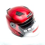 CASCO 3/4 DOBLE MICA MOD. EUROPEO ROJO L