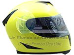 CASCO CERRADO DOBLE MICA AMARILLO (M)