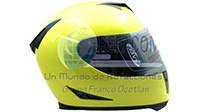 CASCO CERRADO DOBLE MICA AMARILLO (M)