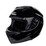CASCO ABATIBLE IRON RACING DOT NEGRO BRILLO M
