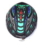 CASCO ABATIBLE IR105 DOT COBRA VERDE MATE L