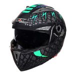 CASCO ABATIBLE IR105 DOT COBRA VERDE MATE XL