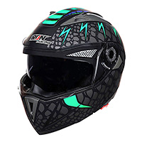CASCO ABATIBLE IR105 DOT COBRA VERDE MATE XL