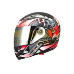 CASCO ABATIBLE RACING DOBLE MICA ROJO (M)