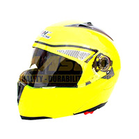 CASCO ABATIBLE IRON RACING DOT LISO VERDE T.M