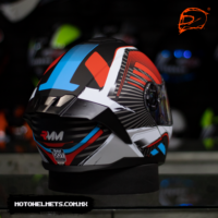 CASCO ABATIBLE DOBLE MICA RAPIDO NEGRO/ROJO (XXL)