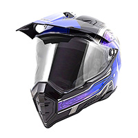 CASCO CROSS IRON RACING K13 AZUL (S)