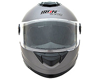 CASCO CERRADO TITANIUM MATE PLATA L