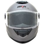 CASCO CERRADO TITANIUM MATE PLATA L