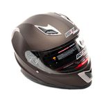 CASCO CERRADO TITANIUM MATE DORADO XL