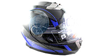 CASCO ABATIBLE THE FAST AZUL L