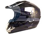 CASCO CROSS IRON RACING IR-850 DOT NEGRO BRILLO XX