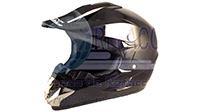 CASCO CROSS IRON RACING IR-850 DOT NEGRO BRILLO XX