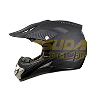 CASCO CROSS IRON RACING IR-850 DOT NEGRO MATE L