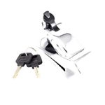 CANDADO SEGURIDAD ANTIRROBO MOTO CROMADO