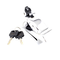 CANDADO SEGURIDAD ANTIRROBO MOTO CROMADO