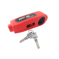 CANDADO SEGURIDAD ANTIRROBO MOTO NEON NARANJA