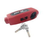 CANDADO SEGURIDAD MOTO ROJO MANIJA ANTIRROBO