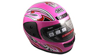 CASCO CERRADO GRAFICO ROSA M-L