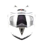 CASCO ABATIBLE DOBLE MICA BLANCO (M)