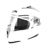 CASCO ABATIBLE DOBLE MICA BLANCO (L)