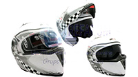 CASCO ABATIBLE DOBLE MICA BLANCO COMP. (L)