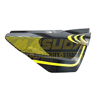 CUBIERTA LATERAL DERECHA NEGRO/AMARILLO FT150S